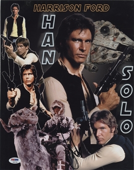 Harrison Ford Han Solo Signed 11x14 (PSA/DNA)